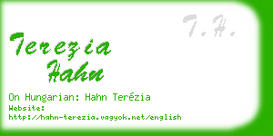 terezia hahn business card